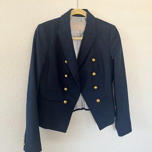 Banana Republic Navy Blue Cutaway Blazer Size 6